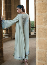 Shades Of Winter by Florent Unstitched Marina Twill Embroidered Suits 3 Piece FL25SW FL-8A - Winter Collection