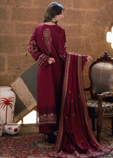 Shades Of Winter by Florent Unstitched Marina Twill Embroidered Suits 3 Piece FL25SW FL-1B - Winter Collection