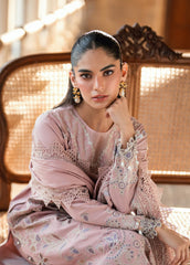 Shades Of Winter by Florent Unstitched Marina Twill Embroidered Suits 3 Piece FL25SW FL-8B - Winter Collection