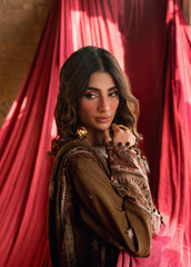 Shades Of Winter by Florent Unstitched Marina Twill Embroidered Suits 3 Piece FL25SW FL-6A - Winter Collection