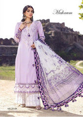 Viva Anaya Virsa Emb Lawn - 09 Mahnum - Munaf Textile