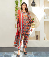 Zellbury 3 Piece Embroidered Lawn Collection 24
