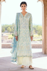 Zellbury Unstitched Chikankari Lawn 25