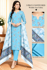 3 Piece Unstitched Wrinkle Free Fabric