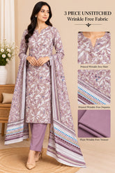 3 Piece Unstitched Wrinkle Free Fabric