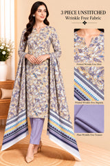 3 Piece Unstitched Wrinkle Free Fabric