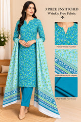 3 Piece Unstitched Wrinkle Free Fabric