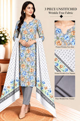 3 Piece Unstitched Wrinkle Free Fabric