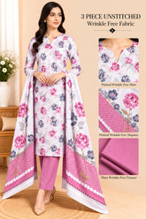 3 Piece Unstitched Wrinkle Free Fabric