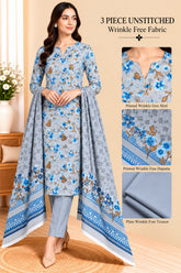 3 Piece Unstitched Wrinkle Free Fabric