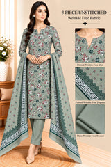 3 Piece Unstitched Wrinkle Free Fabric