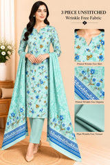 3 Piece Unstitched Wrinkle Free Fabric