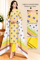 3 Piece Unstitched Wrinkle Free Fabric
