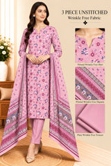 3 Piece Unstitched Wrinkle Free Fabric
