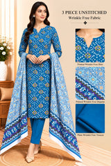 3 Piece Unstitched Wrinkle Free Fabric
