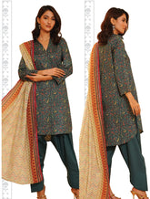 Khaadi 3 Piece Unstitched Printed Lawn