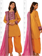 Khaadi 3 Piece Unstitched Printed Lawn