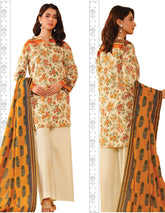 Khaadi 3 Piece Unstitched Printed Lawn