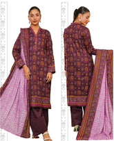 Khaadi 3 Piece Unstitched Printed Lawn