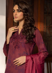 Jahanara Embroidered Slub Winter Collection By IZNIK 08