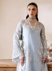 Size Chart Muse By Serene Luxury Chiffon 3 Piece Unstitched Suit S24M S-1078 GLACE