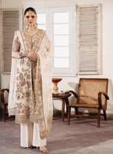 Muse By Serene Luxury Chiffon 3 Piece Unstitched Suit S24M S-1081 PERLE