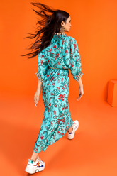 Jahanara Coral linen