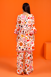 Jahanara Coral linen