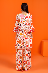 Jahanara Coral linen