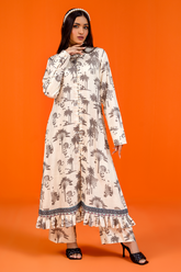 Jahanara Coral linen