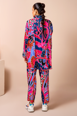 Jahanara Coral linen