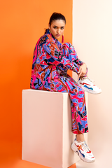 Jahanara Coral linen