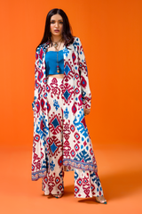 Jahanara Coral linen