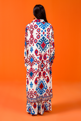 Jahanara Coral linen