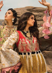 Crimson Luxury Lawn - Japan Centre Textile