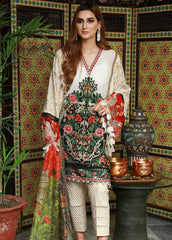 Crimson Luxury Lawn - Japan Centre Textile