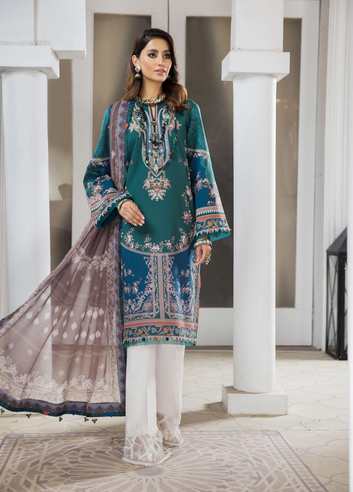 Anaya Naz Afreen Lawn - Japan Centre Textile