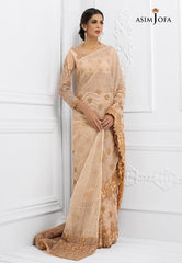 Asim Jofa Stunning Net Saree Luxury Chiffon