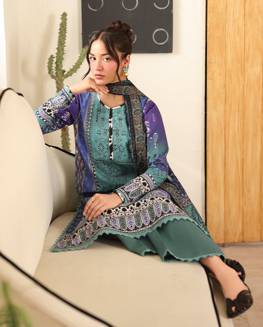 Pareesa Printed Cambric By Roheenaz