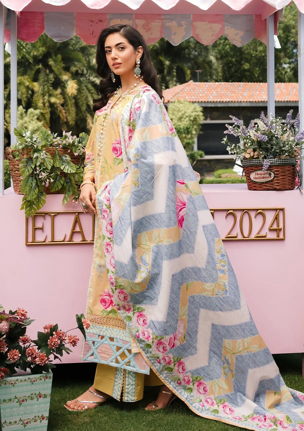 Elaf  Printed Lawn Collection 24 (3A)