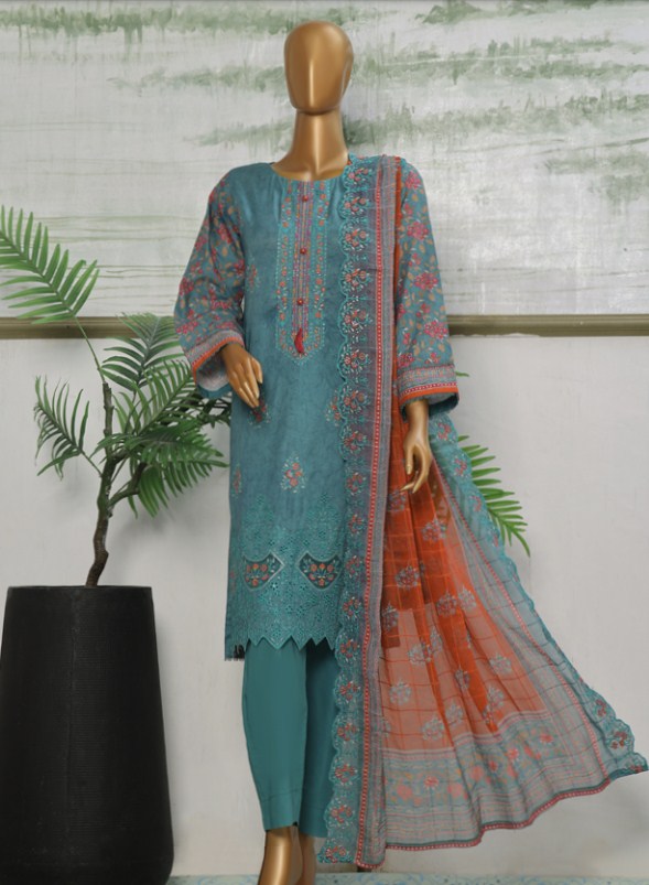 Riwayat Emb Stitched Lawn-D01