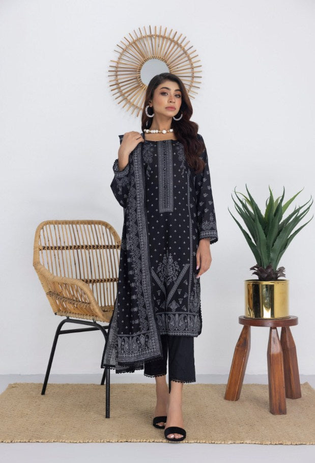 Salina Black&White Lawn Vol03-D01