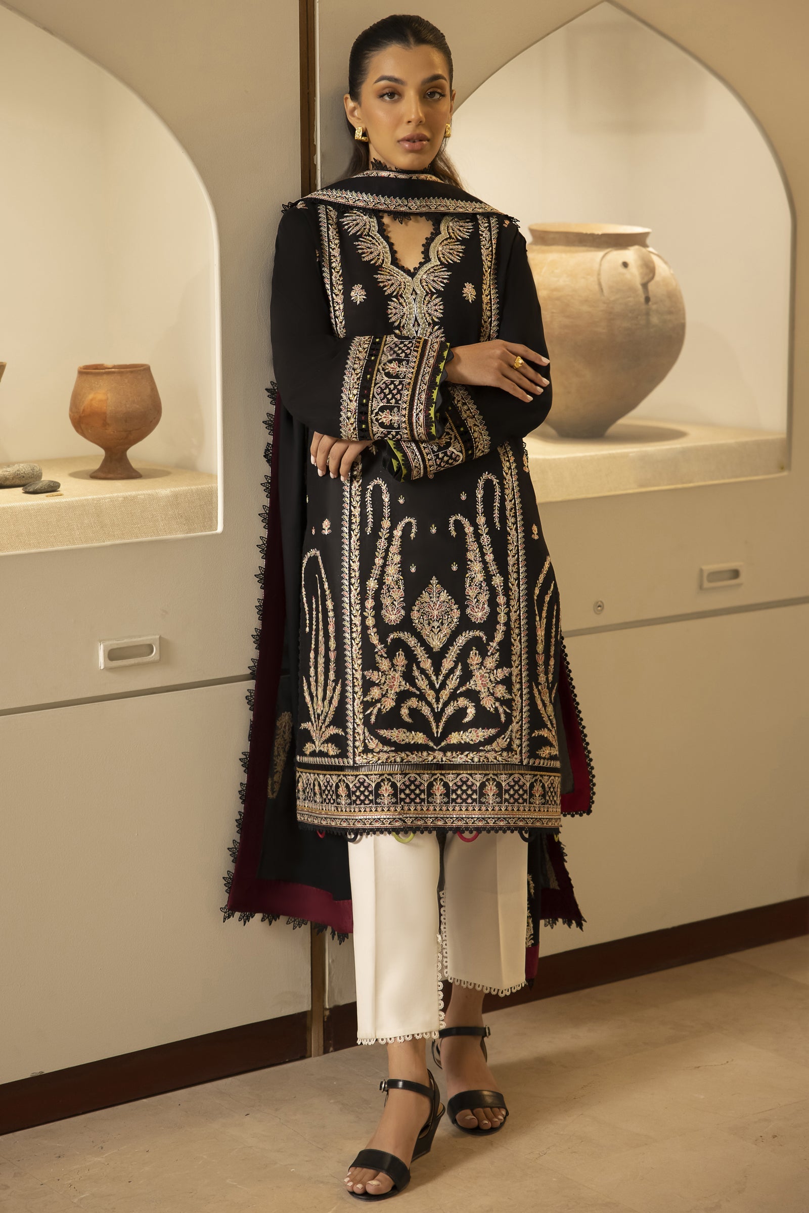 Zaha Embroidered Lawn Collection 24' (9B)