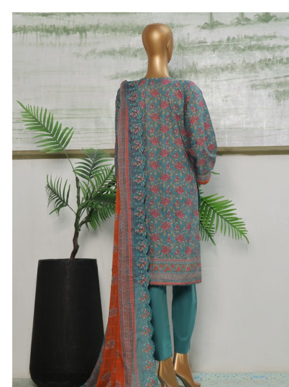 Riwayat Emb Stitched Lawn-D01