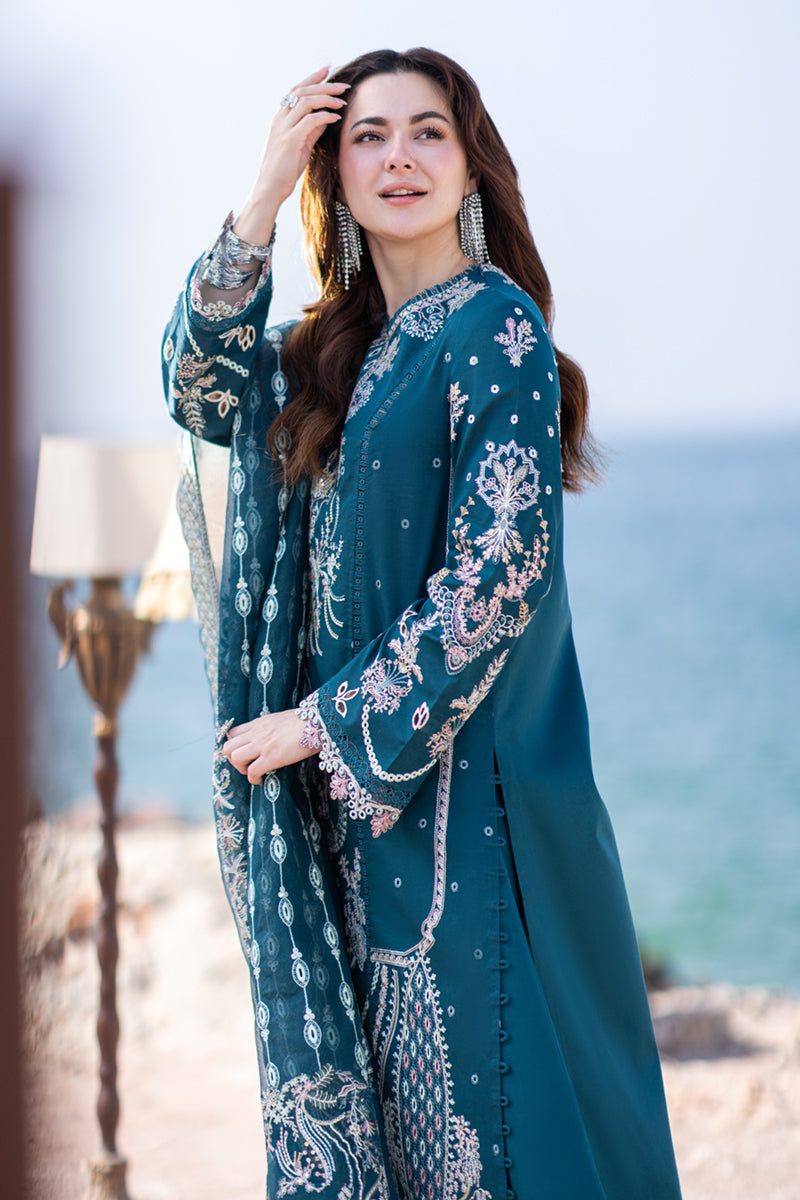 Qalamkar Sahil Kinare Luxury Embroidered Lawn Collection 16