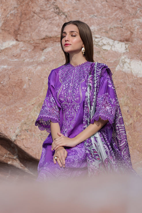 Afrozeh Ayzel Tropicana Luxury Embroidered Lawn Collection 24 (01)