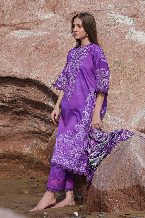 Afrozeh Ayzel Tropicana Luxury Embroidered Lawn Collection 24 (01)