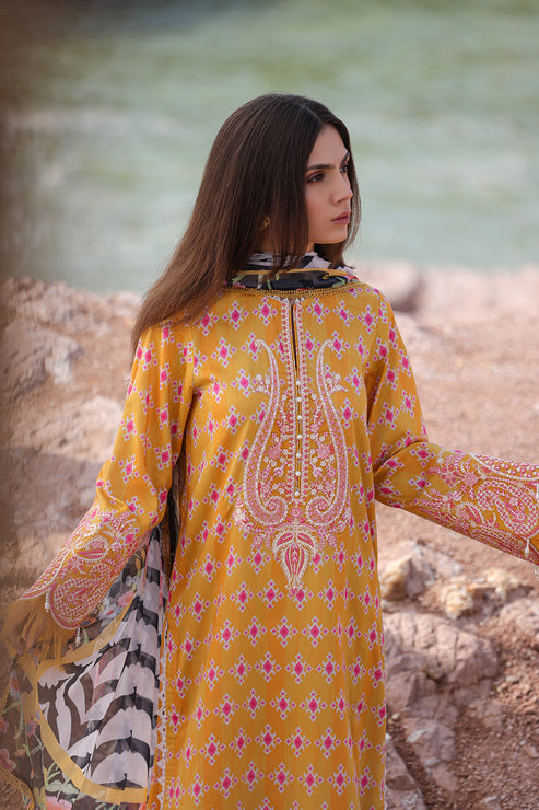 Afrozeh Ayzel Tropicana Luxury Embroidered Lawn Collection 24 (10)