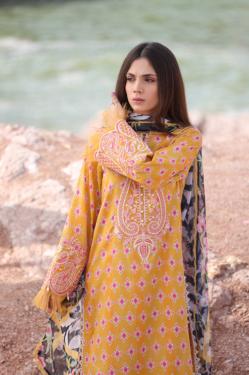 Afrozeh Ayzel Tropicana Luxury Embroidered Lawn Collection 24 (10)