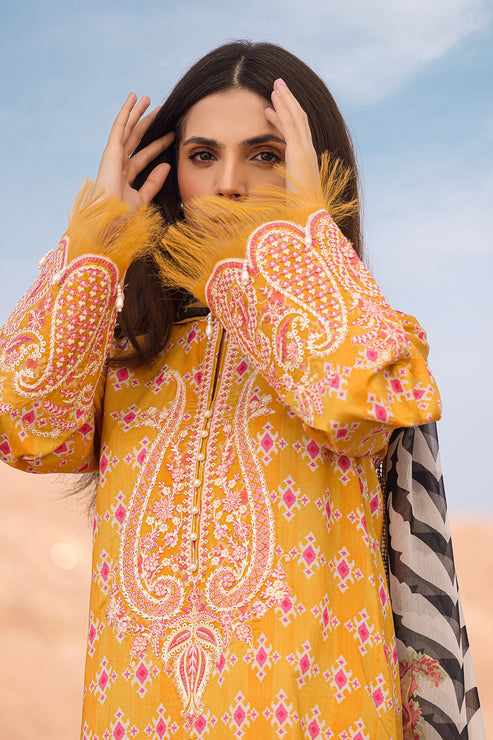 Afrozeh Ayzel Tropicana Luxury Embroidered Lawn Collection 24 (10)